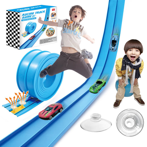 🔥Flex Tracks 15Ft for Kids, STEM Flexible Race Car Ramp Track