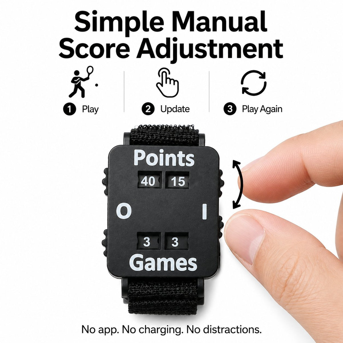 ✨🎾 Wrist Tennis Score Keeper – Never Lose Track Of The Score Again