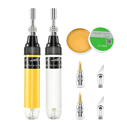 🛠️ 5-in-1 Cordless Butane Soldering Iron – No Outlet Needed