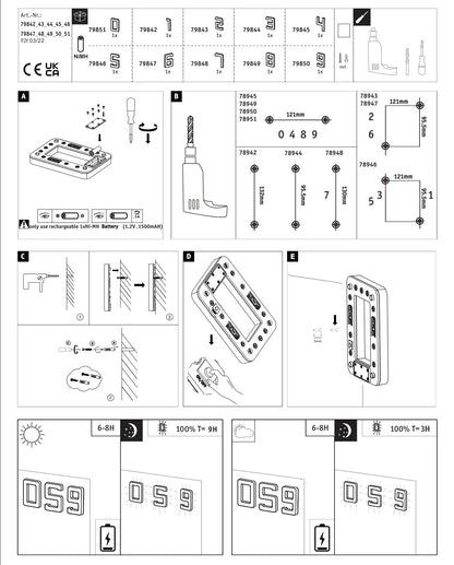 NordikHomeTM Solar House Number Lights