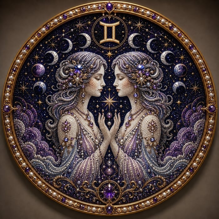 🔥 LAST DAY 49% OFF – ✨ Premium 3D Pearl 12 Zodiac Signs Art Kit | Luxury Flocked Canvas with Scratch-Resistant Non-Fading Pearl Beads DIY Handmade Astrology Decor ♈🌙💎