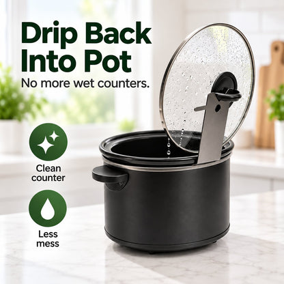 🔥HOT SALE 49% OFF - 🍳Multifunctional Anti-Slip Cooker Lid Stand - Space-Saving Kitchen Counter Organizer
