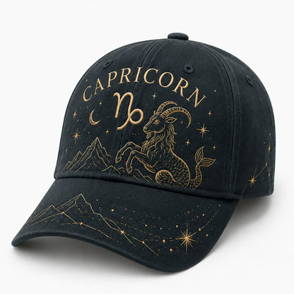 ♈♉12 Zodiac Signs Embroidered Cap Collection – Celestial Hats Made for Every Personality 🧢100% Cotton - Buy 2 Free Shipping🔥
