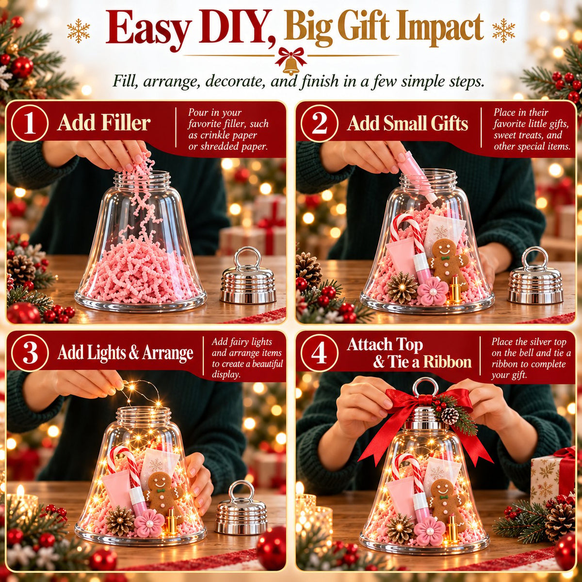 DIY Christmas Bell Gift Box