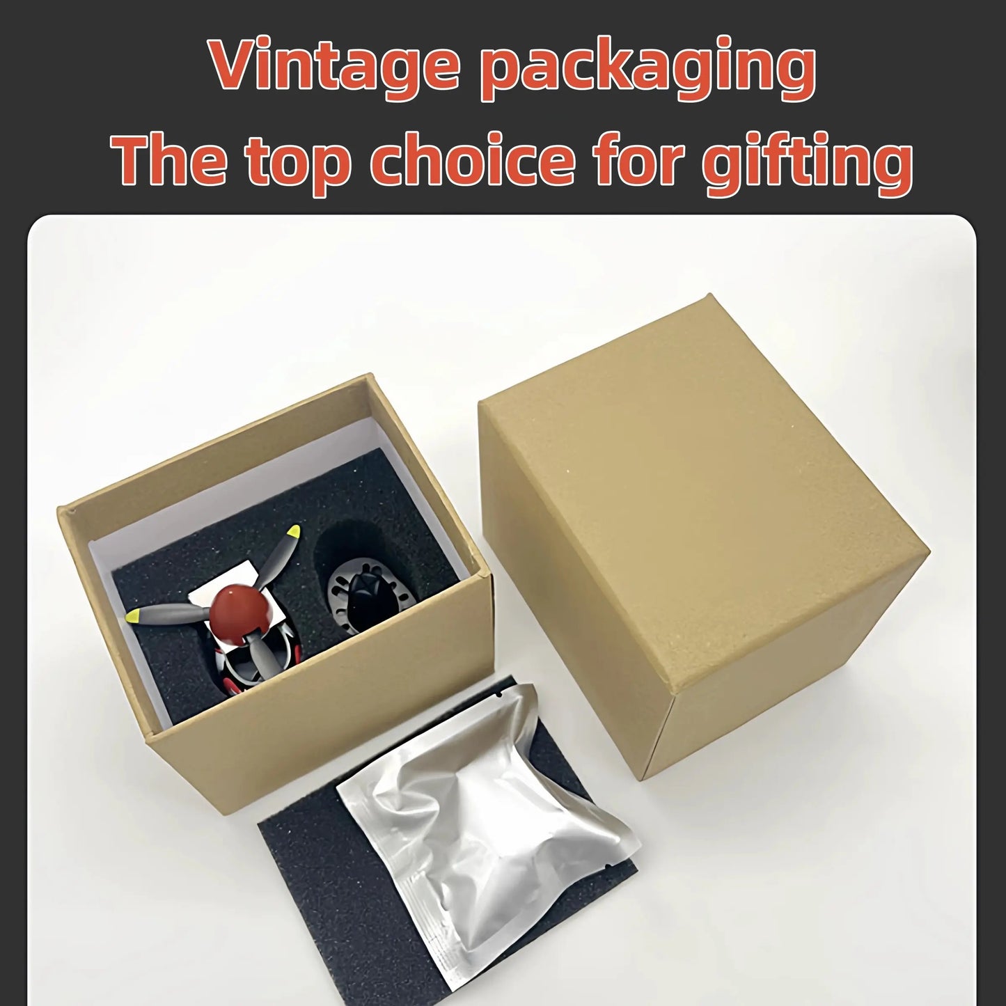 Plane Car Air Freshener | Vintage Fighter Jet Vent Clip for Men