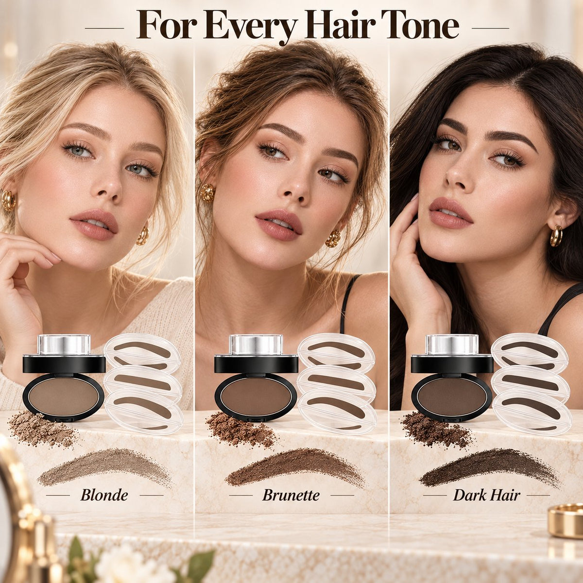 Eyebrow powder seal set
