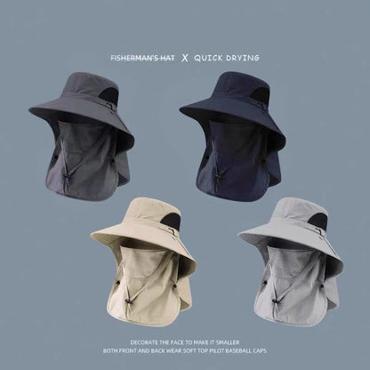 🎁Buy 1 Get 1 Free - Spring/Summer Fisherman's Hat Detachable Outdoor Fishing Face Covering Neck Protection