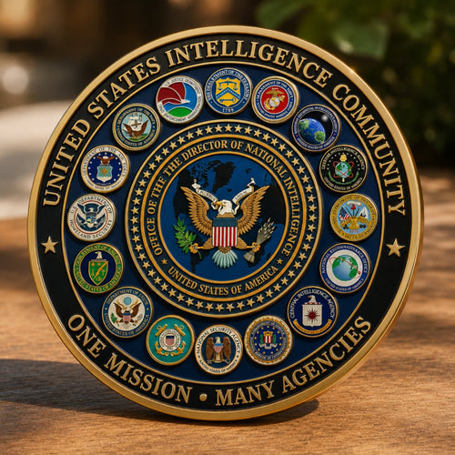 🦅U.S. Intelligence Community Commemorative Coin(Gift box included)