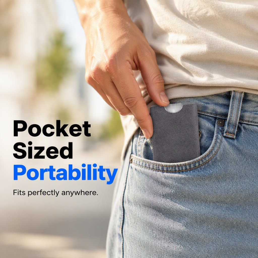 🎁Buy one get one free🔥🔥🔥Portable 2-in-1 Screen Cleaner & Microfiber Cloth