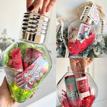 🎄 DIY Christmas Bulb Gift Jars – Fill with Love, Gift with Joy! 🎁