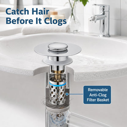 Pop-Up Sink Drain Stopper 🚿