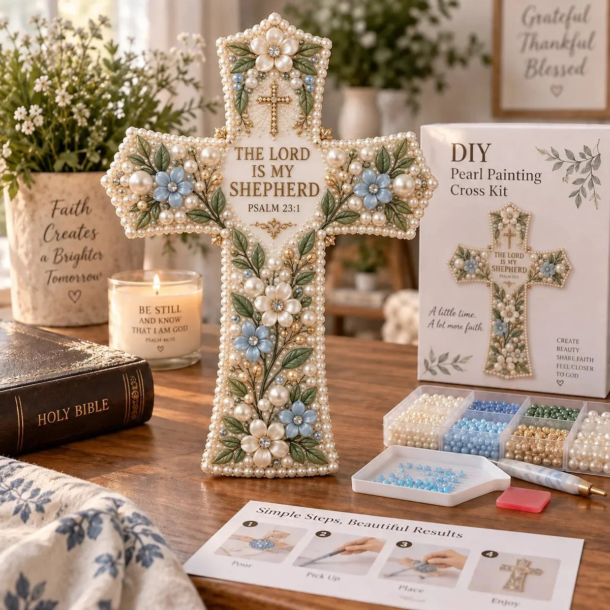 🎄✨ Last Day 49% OFF ✝️ Scripture Cross DIY Kit Collection