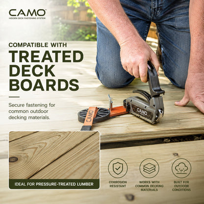 Deck Tool for Edge Fastening Installation, 1/16" Spacing, Fits 5-1/4-5-3/4" Wood Decking