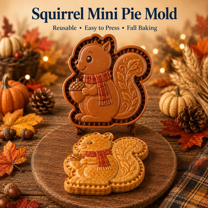 ⏳ Last Day 49% OFF – 🍂 8-Design Fall Mini Pie Mold Collection | Reusable Embossed Molds for Shaping Detailed Owl, Fox, Turkey, Pumpkin, Acorn & More 🥧✨