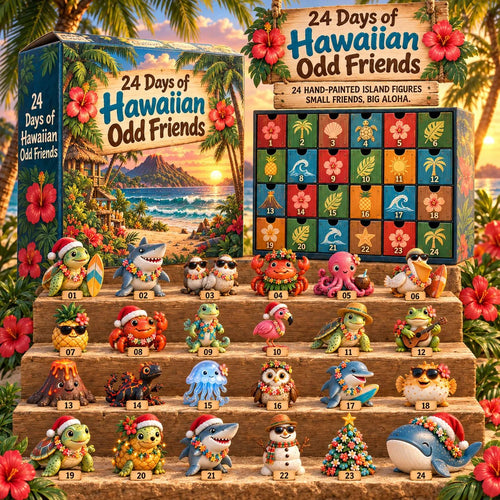 🌺 Hawaiian Odd Friends Advent Calendar – 24 Island Figures