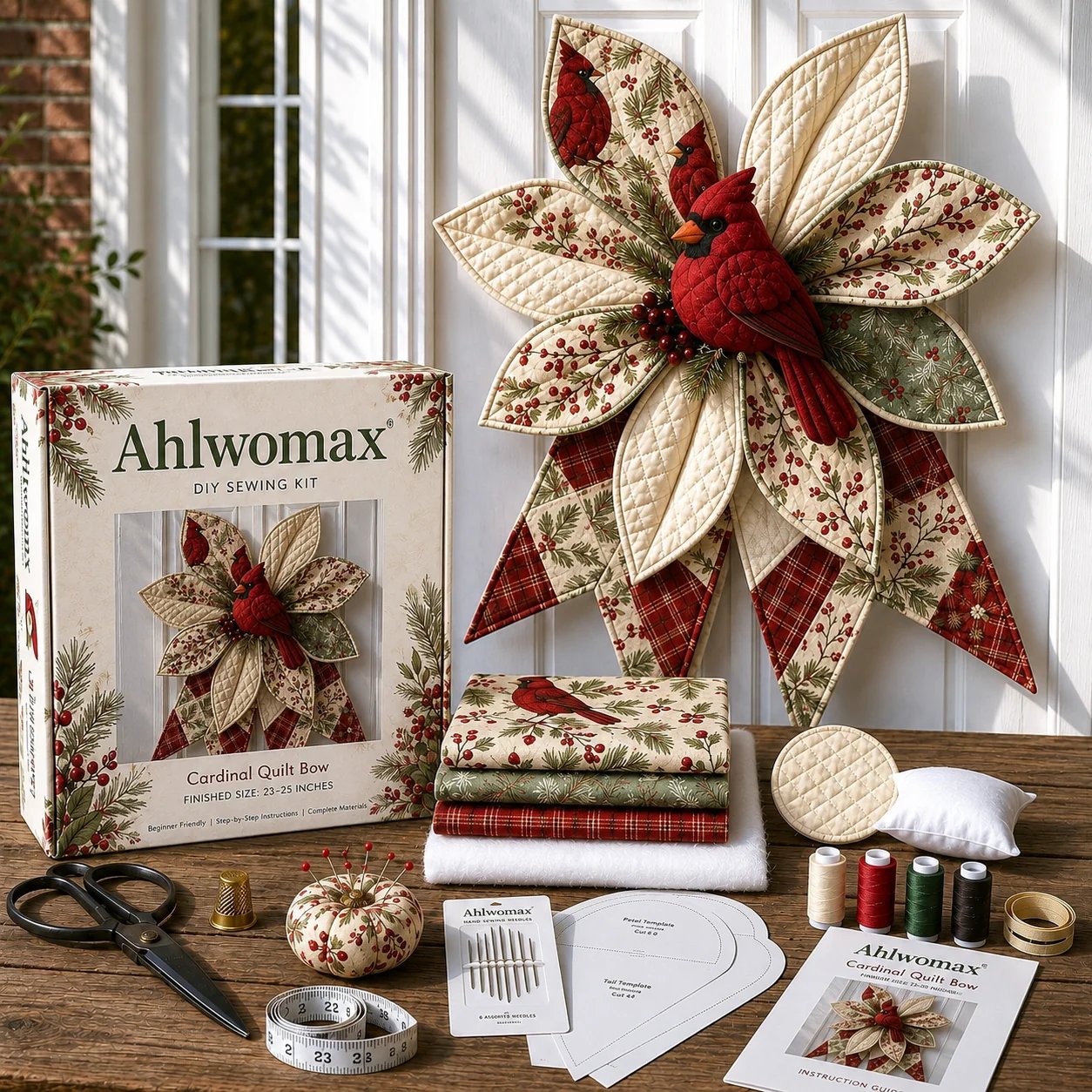 🔥HOT SALE🔥 Last Day 50% OFF - Large Patchwork Bow Sewing Kit