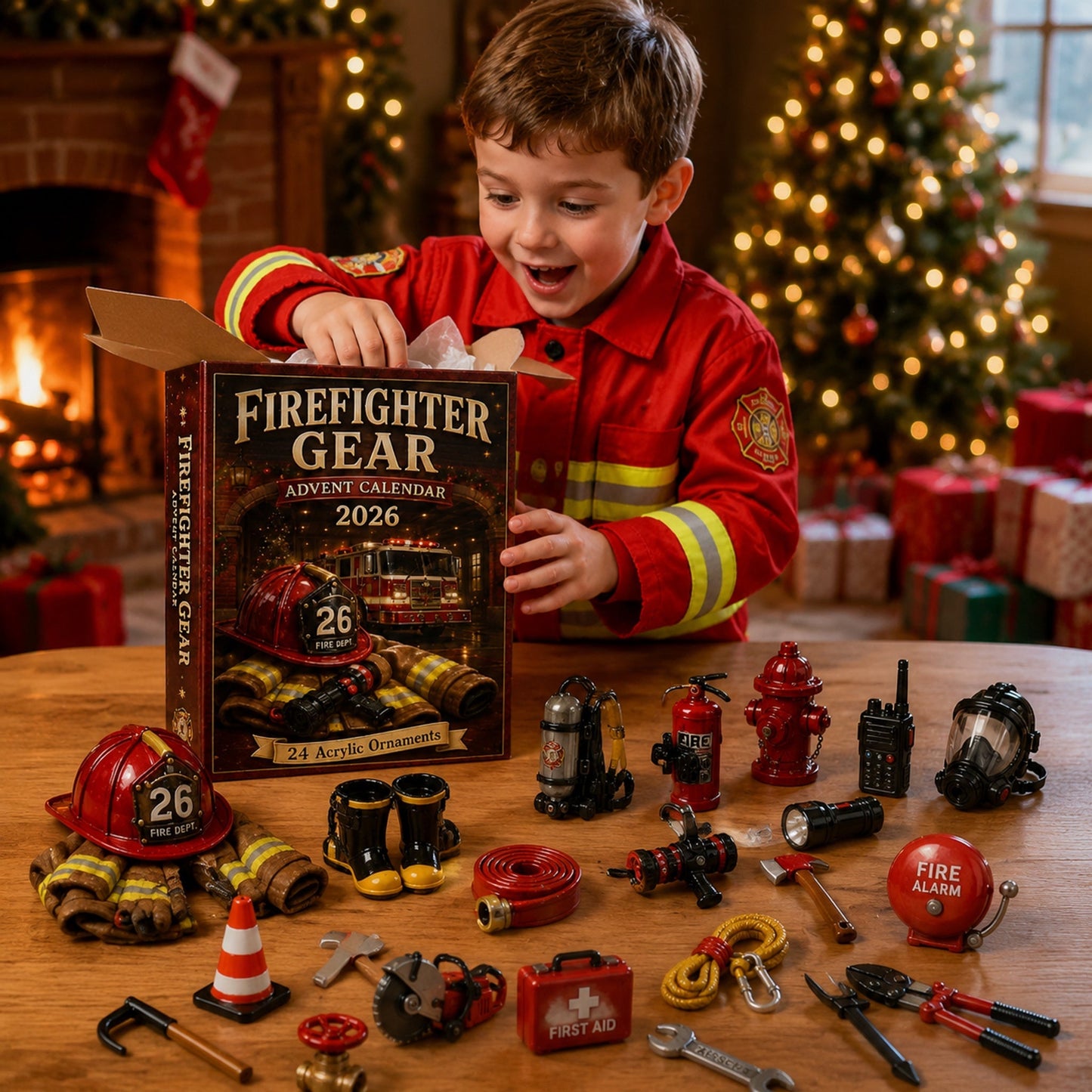 Firefighter Gear Advent Calendar 2026 - 24-Day Festive Countdown