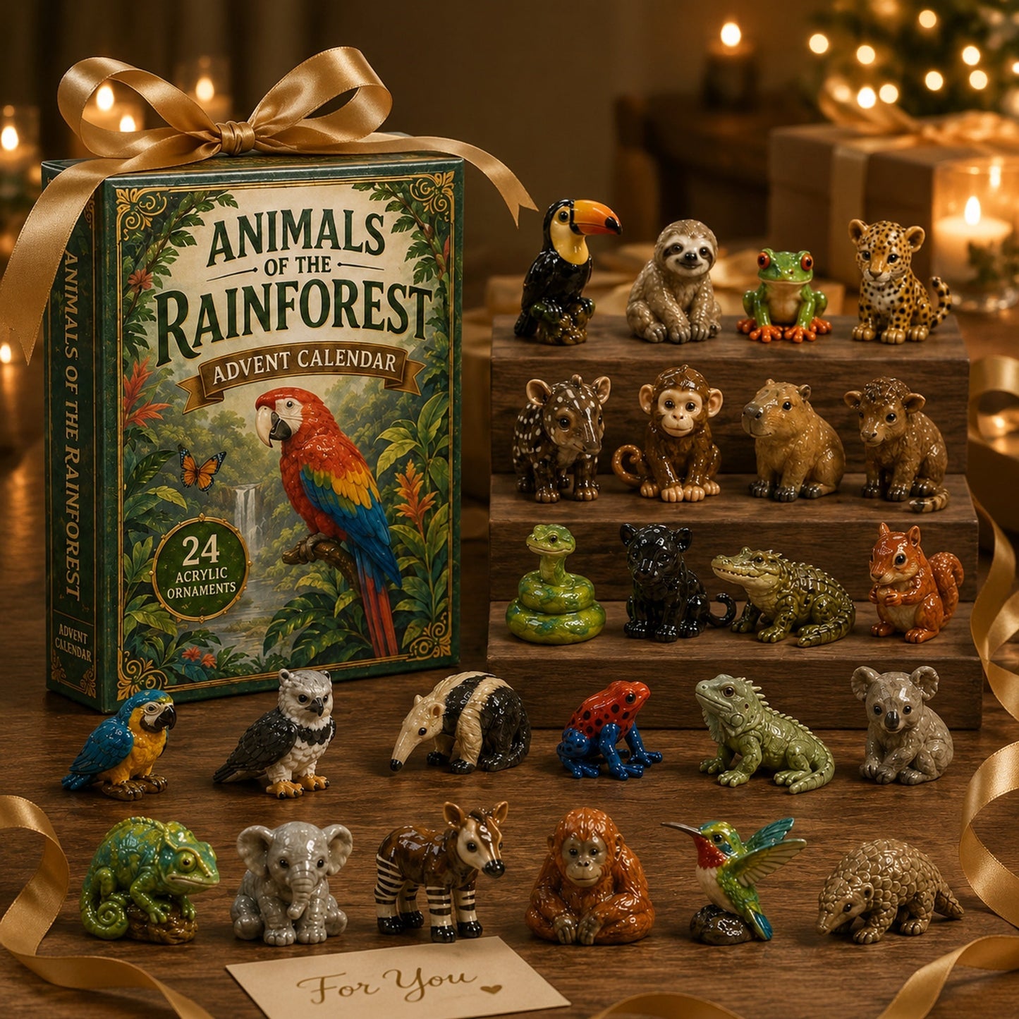 Rainforest Animals Life Advent Calendar 2026 - 24-Day Festive Countdown