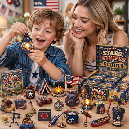 Stars Stripes Camping  Advent Calendar 2026 - 24-Day Festive Countdown
