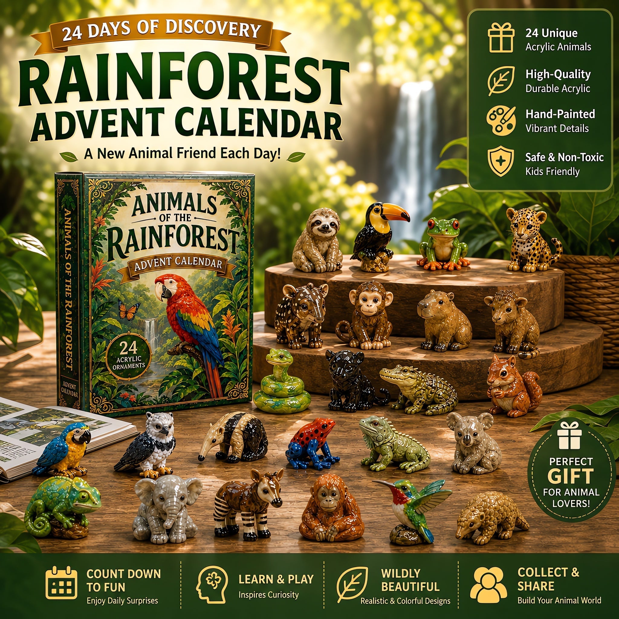 Rainforest Animals Life Advent Calendar 2026