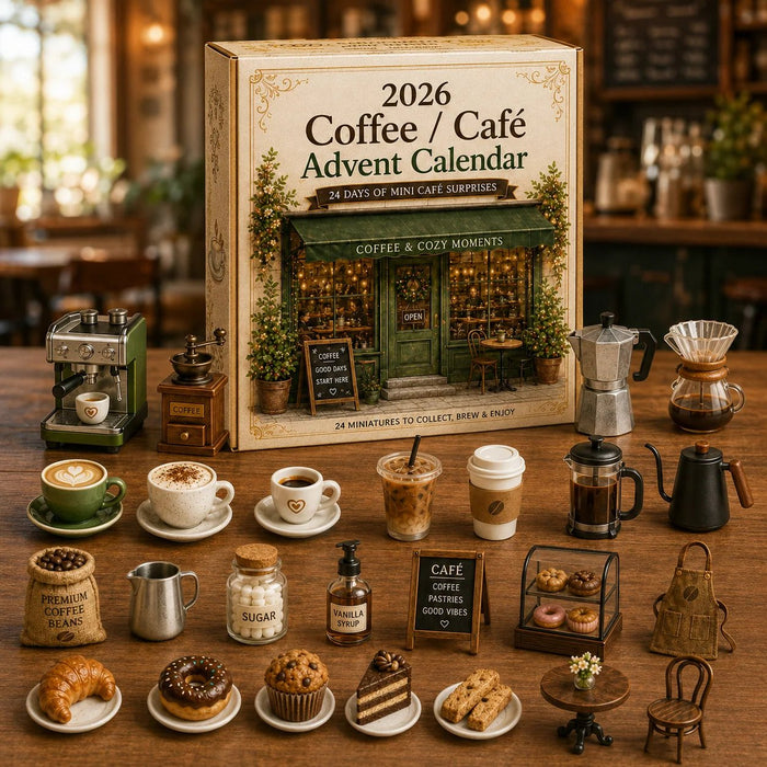 Complete miniature coffee shop collection