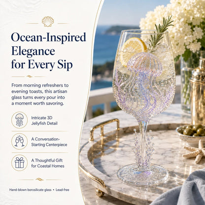 ⏳ Last Day 49% OFF – 🌊 3D Ocean Treasure Sculpted Glass Collection | Premium Clear Stemware with Raised Marine Figures, Wave Details & Light-Catching Underwater Accents ✨