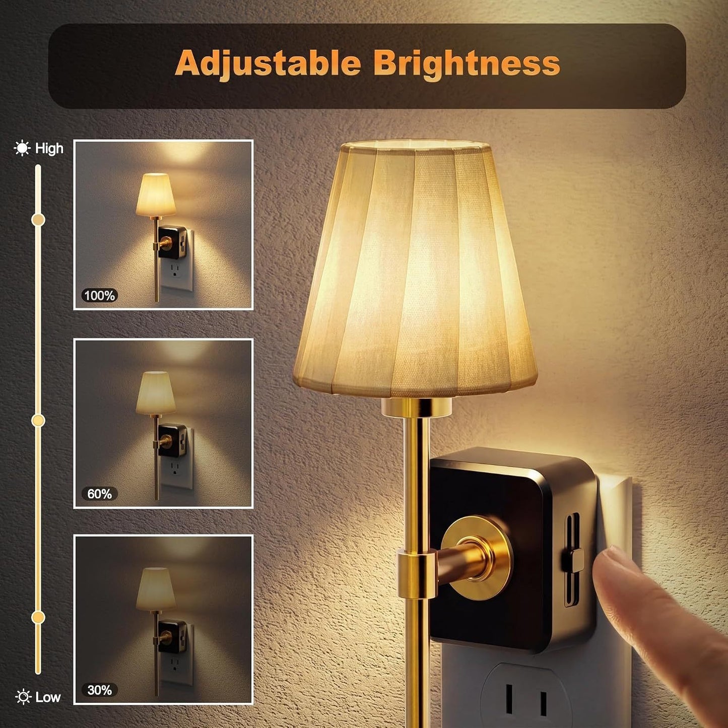 ⏰Limited Stock 60% OFF✨Pleated Fabric Cover Night Light