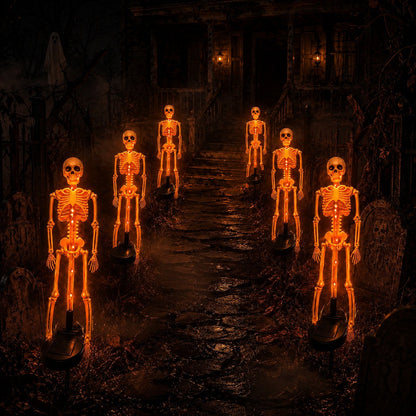 Solar Skeleton Yard Stake – Halloween Garden Light
