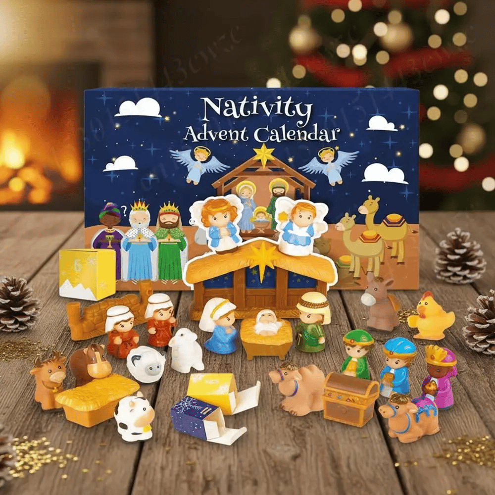 🎄🏆Christmas Hot Sale 50% Off - 2026 Nativity Advent Calendar (25pcs) 💯NONTOXIC & ODORLESS