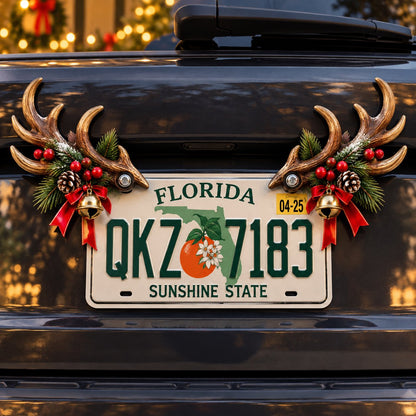 Christmas Angel Wing License Plate Decor