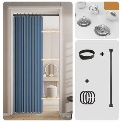 🎉⏰🔥LIMITED TIME 49% OFF! ⭐No-Drill Magnetic Accordion Door Curtain