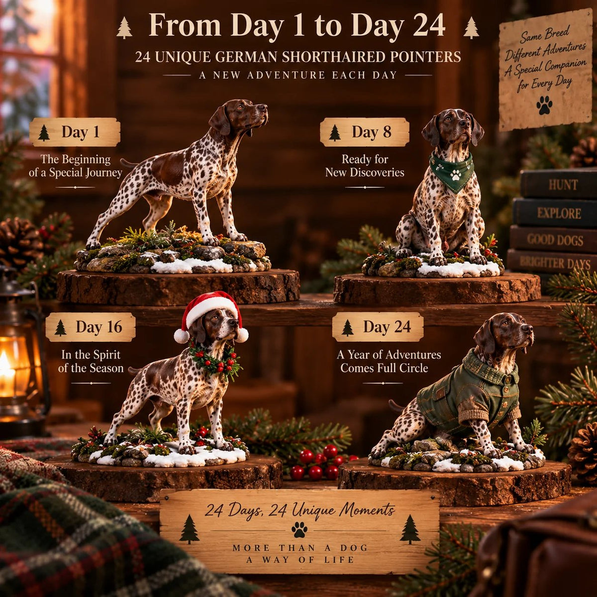 🐾 German Shorthaired Pointer 24-Day Advent Calendar
