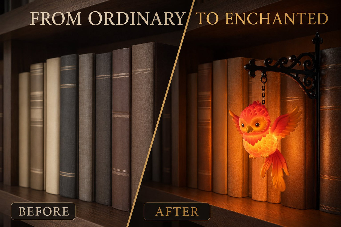 🔥 LIMITED TIME 49% OFF – 📚✨ Enchanted Hanging Bookshelf Light | Soft Ambient Lantern Glow for Reading Nooks, Bookcases & Cozy Book Lover Gifts 🕯️