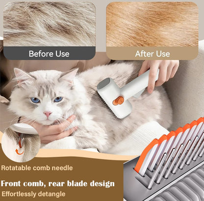 💥🏆2026 SALE - 2-IN-1 Pet Self-Detangling & Grooming Comb