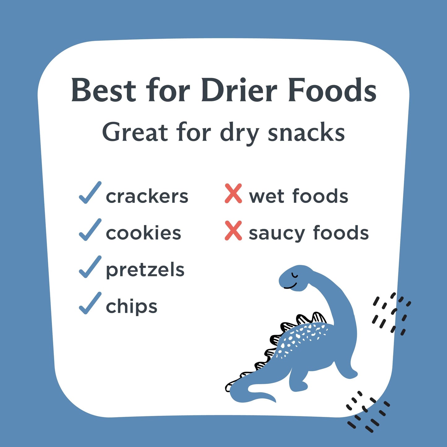 Kids Recyclable Paper Snack Bags, Sealable Dinosaur Design 50 Count Food Sacks