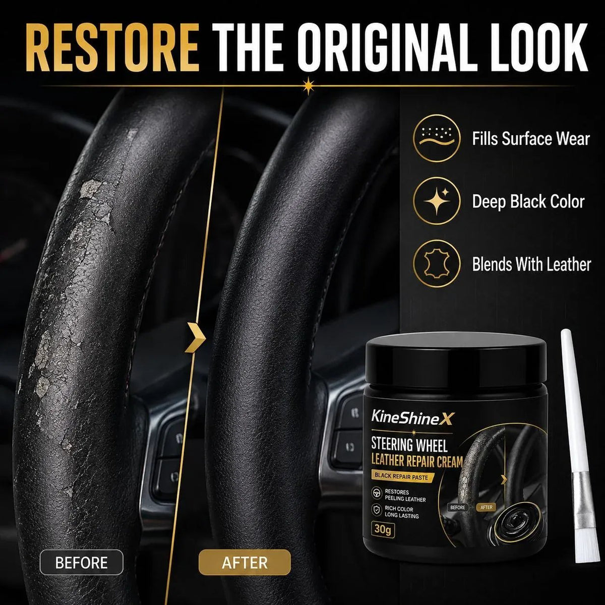 🔥Leather Repair Cream for Steering Wheels