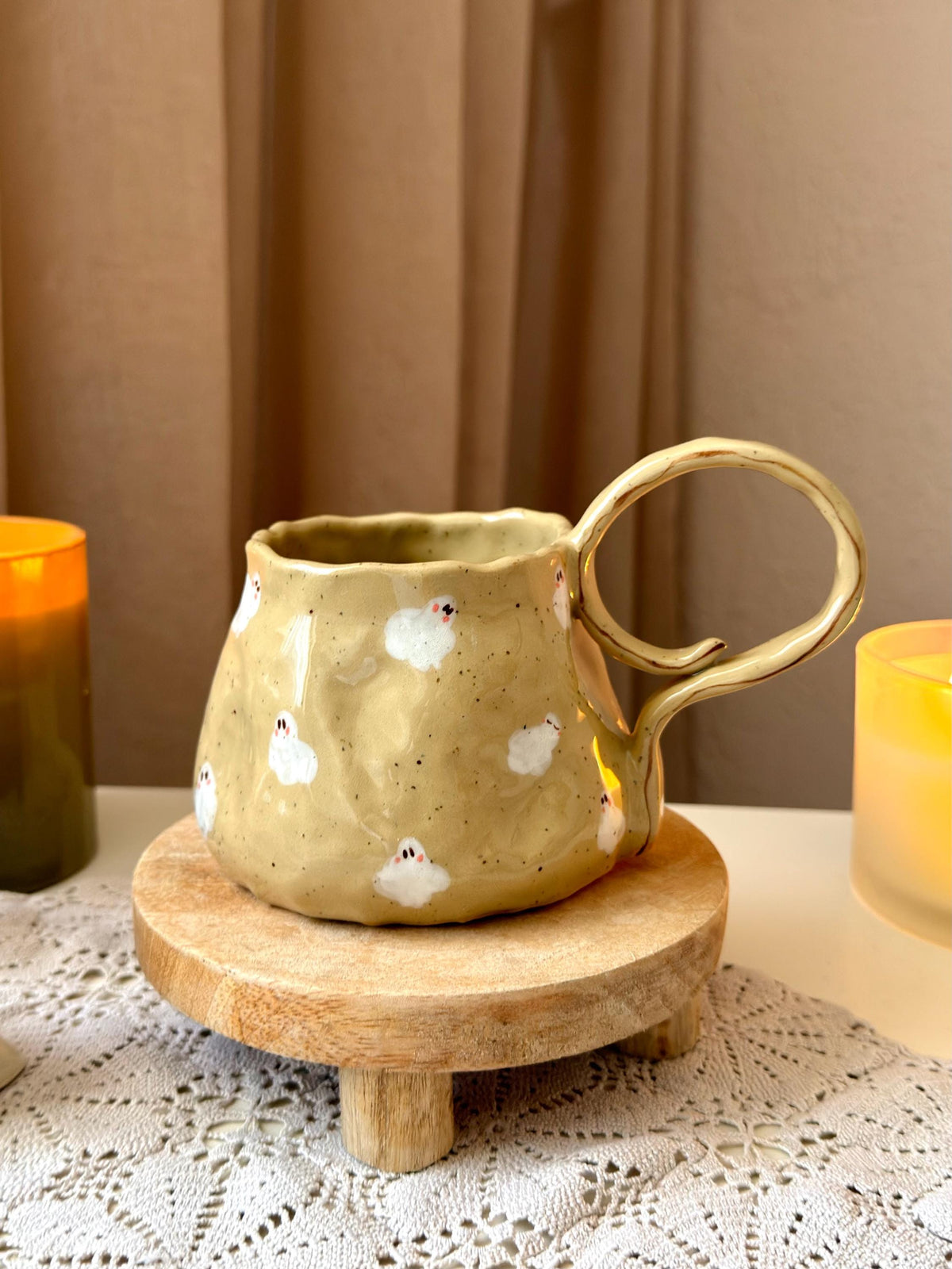 👻 Cozy Spirits Handmade Ceramic Mug