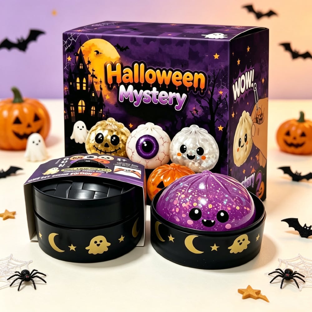 🎃 Halloween Dumpling Stress Toys – Squishy, Spooky & Super Fun!