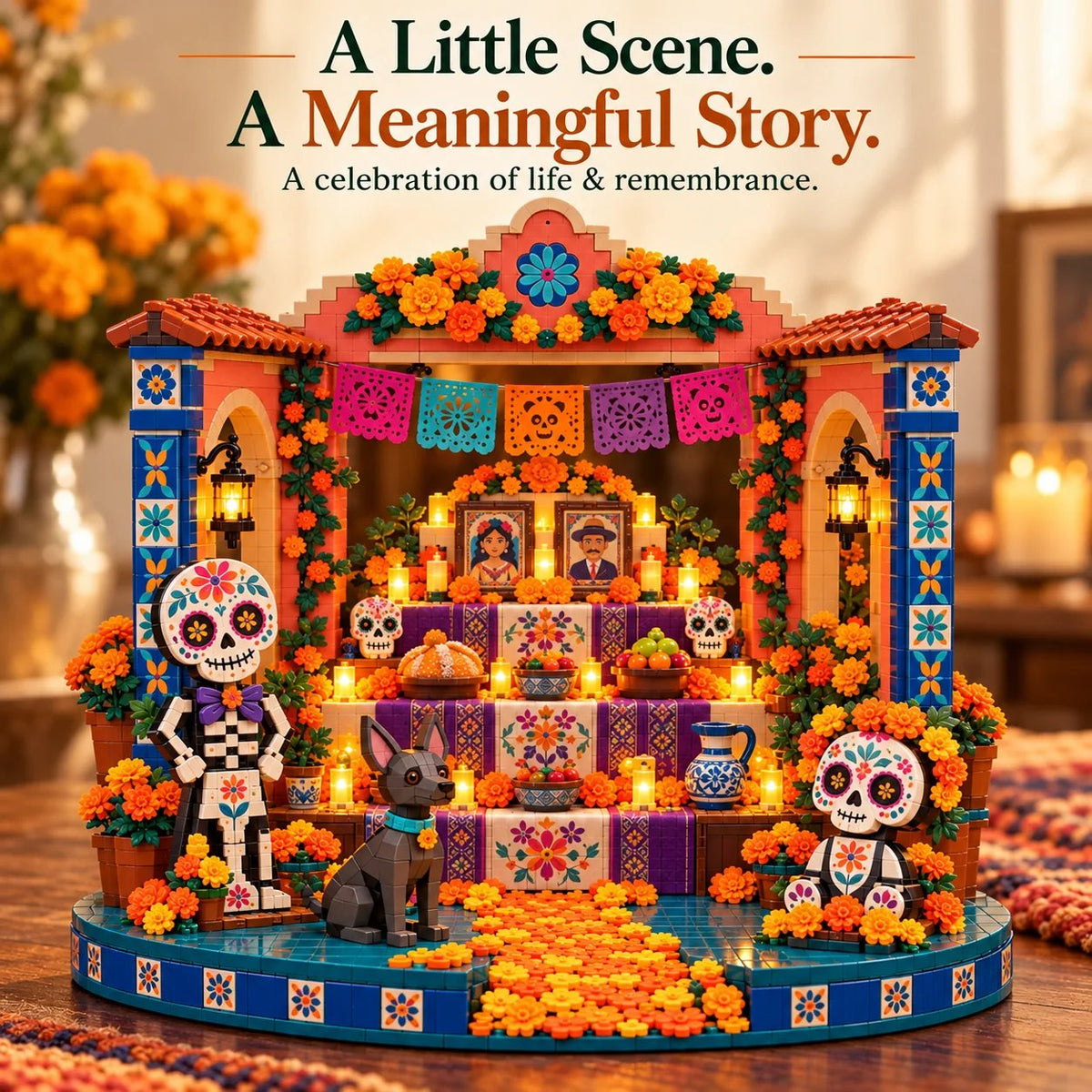 🌼 Día de los Muertos Ofrenda Building Set – A Colorful Celebration of Life & Memories
