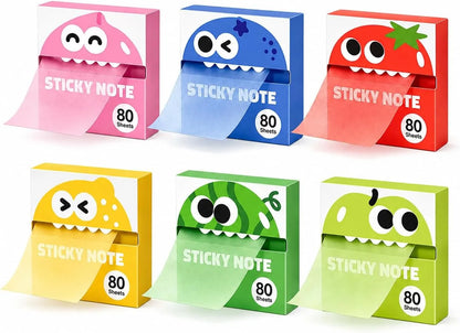 ✍️Rarler Transparent Pull-Out Glitter Sticky Notes - 80 Sheets Per Pad, 50 Reuses Per Sheet, Strong Adhesion, Quality Paper