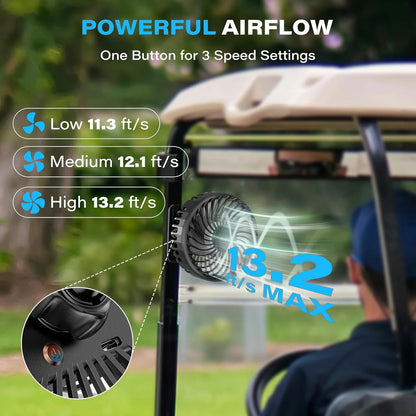 💥🏆Magnetic Golf Cart Fan