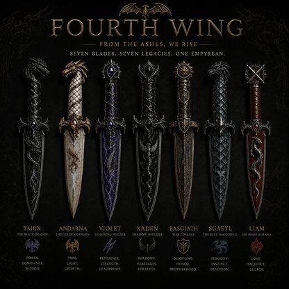 🐉 Official Fourth Wing Dagger Set