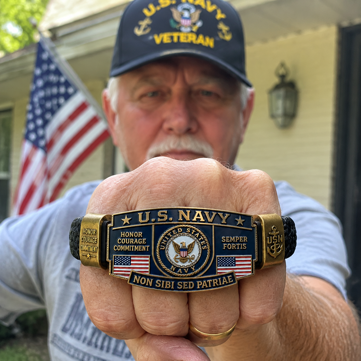 🇺🇸Last Day Promo: 49% OFF ⚓U.S. Navy Non Sibi Sed Patriae Tribute Bracelet