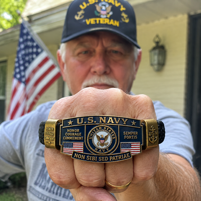 🇺🇸Last Day Promo: 49% OFF ⚓U.S. Navy Non Sibi Sed Patriae Tribute Bracelet