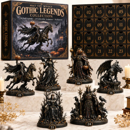 🔥🎁🖤 Gothic Legends Advent Calendar 2026 — 24 Days, 24 Dark Legends, 24 Unique Collectible Sculptures