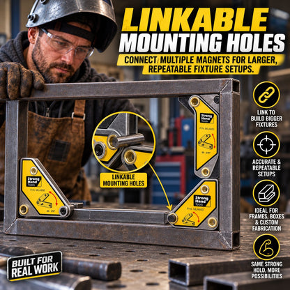 Dual Magnet Welding Angle Holder | Adjustable 30–270 Degree Fixture