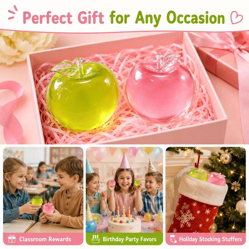 1/2/3pcs Coconut oil Apple Squishy Toys, Stress Relief Squishies