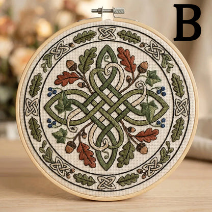🔥49% Off Last Day - BUY 3 GET 1 FREE🌿Art Nouveau Celtic Knot Embroidery Kit (📦Buy 3 Free Shipping)