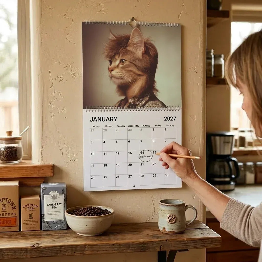 🔥LAST DAY 50% OFF - 😻Funny 2027 Wall Calendar Cat