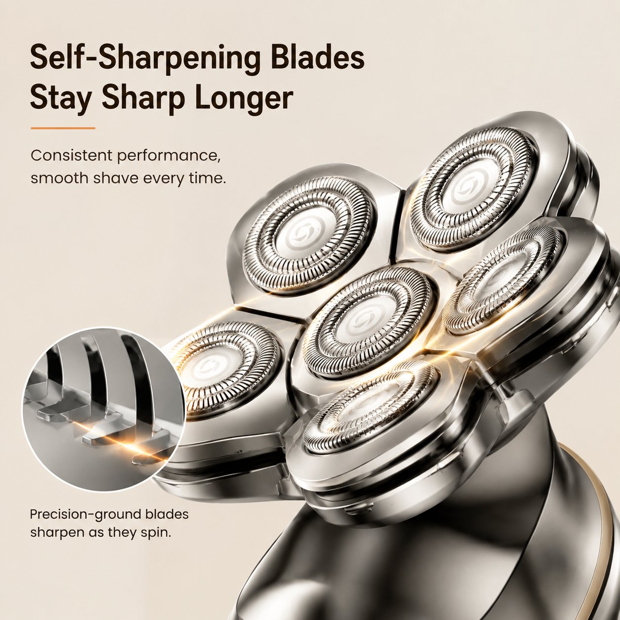 🪒  Floating Heads Electric Head Shaver